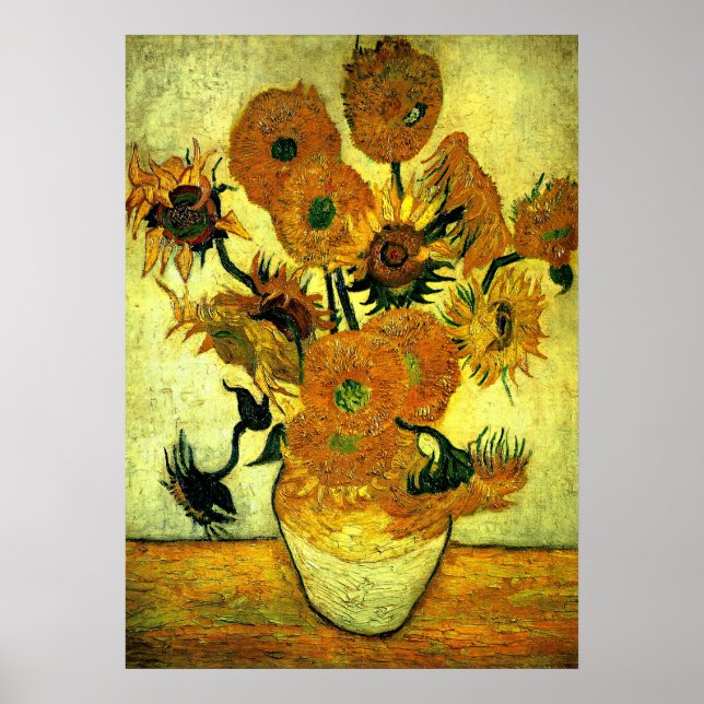Poster Van Gogh - Sunflowers, 14 (Devant)