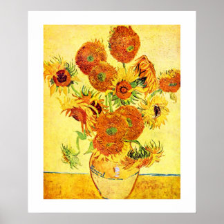 Poster Van Gogh SunflowersArt fin Imprimer 20x24