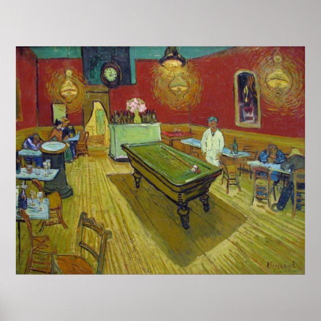 Poster Van Gogh The Night Cafe (Devant)