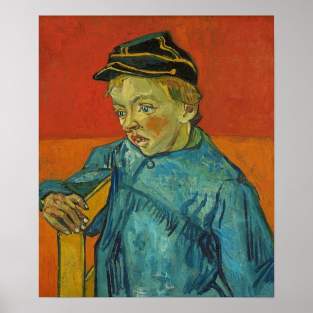 Poster Van Gogh - The Schoolboy (Camille Roulin) 1888 (Devant)