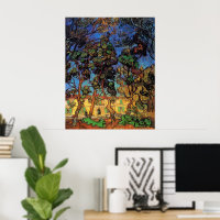 Van Gogh Trees in the Garden, Hôpital Saint Paul