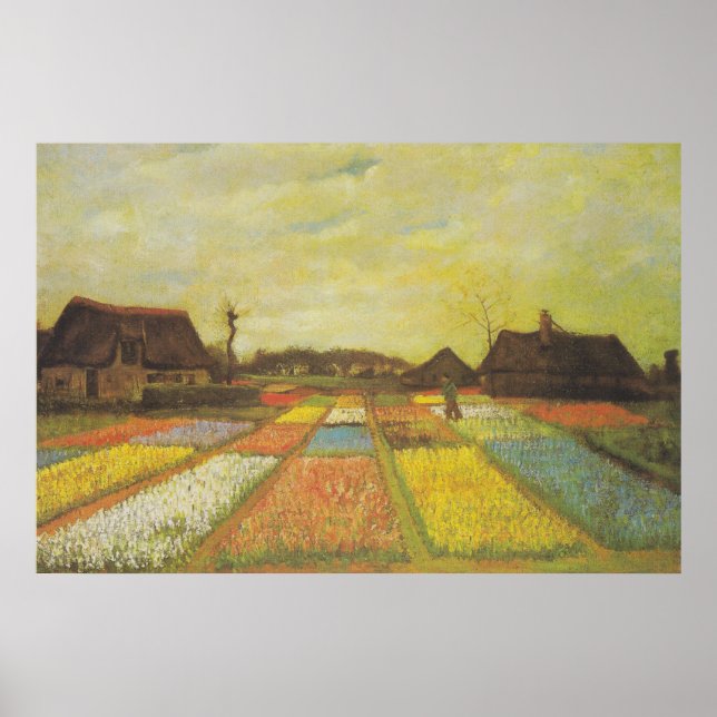Poster Van Gogh Tulip Champs Imprimer (Devant)