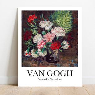 Poster Van Gogh Vase avec des oeillets Imprimer