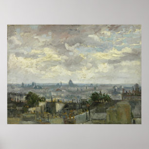 Poster Van Gogh, Vue de Paris