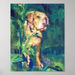 Poster Van Gogh, Yellow Lab