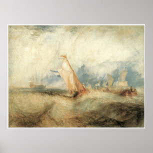 Poster Van Tromp, Navires à Sea J.M.W. Turner