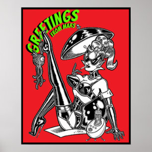 Poster Vana DeVinyl™/Salutations de Mars