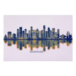 Poster Vancouver Skyline
