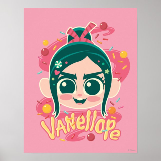 Poster Vanellope Von Schweetz Face (Devant)