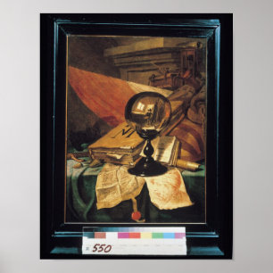 Poster Vanitas avec boule de cristal