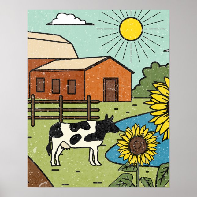 Poster Vantage Kansas State Map Souvenir (Devant)