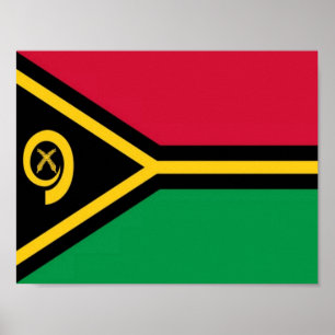 Poster Vanuatu - Drapeau