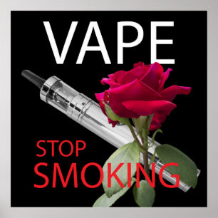 Poster Vape. Arrêtez de fumer