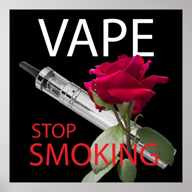 Poster Vape. Arrêtez de fumer (Devant)