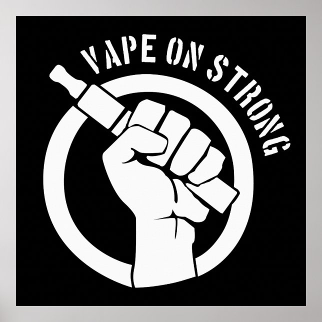 Poster Vape sur solide (Devant)