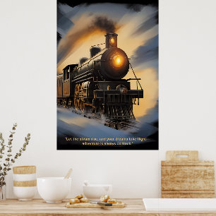Poster "Vapeur intemporelle : La Majesté des trains class