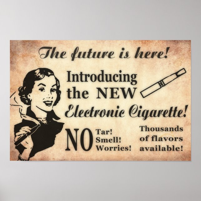 Poster Vaping Style vintage (Devant)
