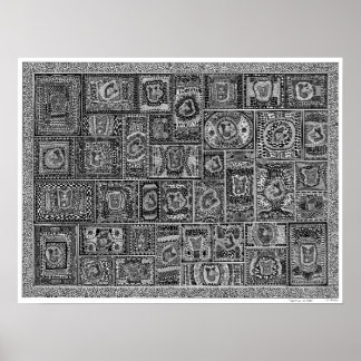 Poster Variations sur l'affiche de Kirby