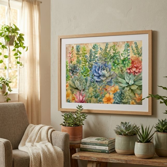Poster Variété de Succulentes (Créateur téléchargé)