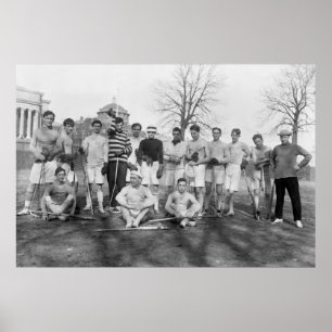 Poster Varsity Lacrosse Team, 1908