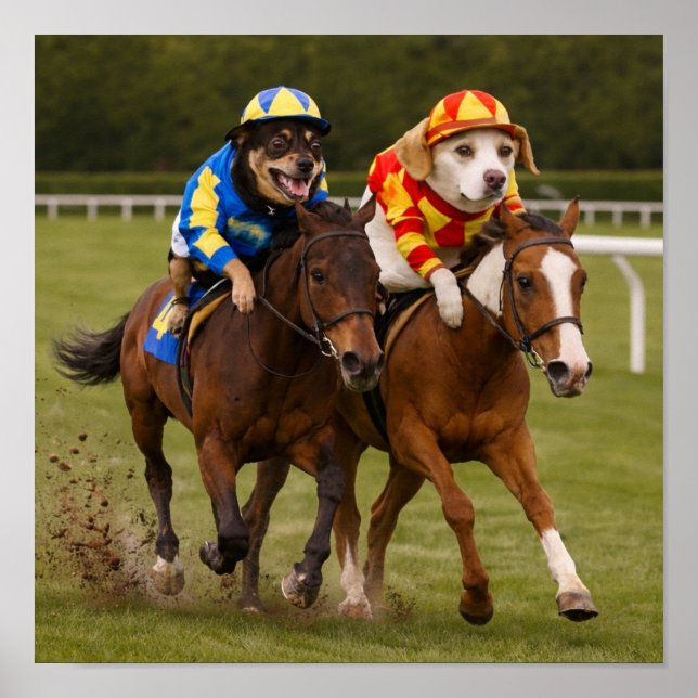 Poster "Vas-y gallop" (Devant)