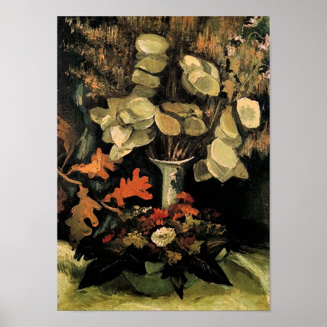 Poster Vase avec honnêteté (F76) Van Gogh Fine Art (Devant)