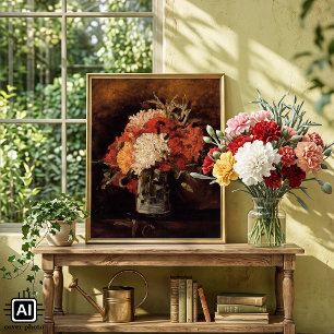 Poster Vase avec Œillets par Vincent van Gogh