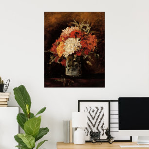 Poster Vase avec oeillets par Vincent van Gogh