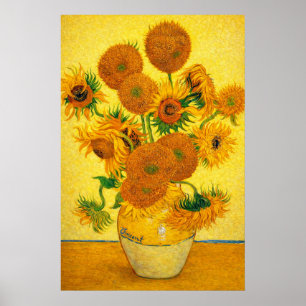 Poster Vase avec quinze tournesols de Vincent van Gogh
