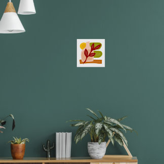 Poster Vase Boho Abstraite encore vie