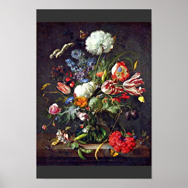 Poster Vase By Heem Jan Davidsz De (Meilleure Qualité) (Devant)