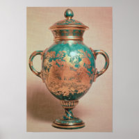 Vase Chelsea et couvercle avec chinoiserie dorée