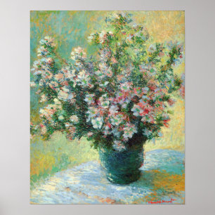 Poster Vase de fleurs Art raffiné Claude Monet