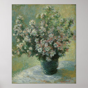 Poster Vase de fleurs par Claude Monet