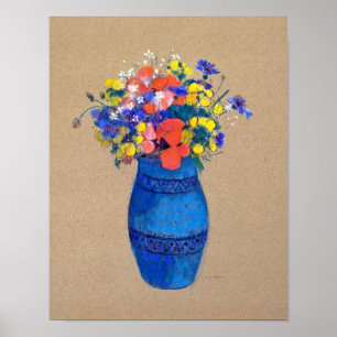 Poster Vase de fleurs, Redon