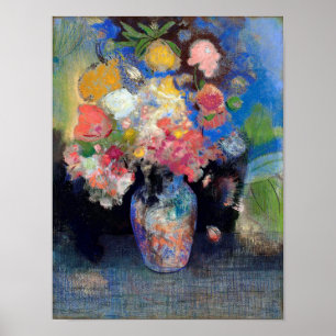 Poster Vase de fleurs, Redon