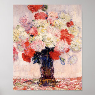 Poster Vase De Peonies Par Claude Monet