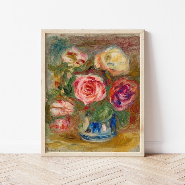 Poster Vase de Rose | Renoir (Créateur téléchargé)