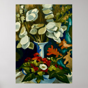 Poster Vase de Van Gogh avec Lunaria