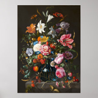 Poster Vase des fleurs de Jan Davidsz de Heem.