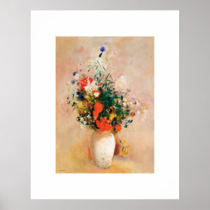 Poster Vase des fleurs d'Odilon Redon