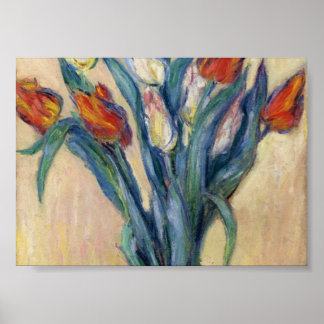 Poster Vase des tulipes - Claude Monet