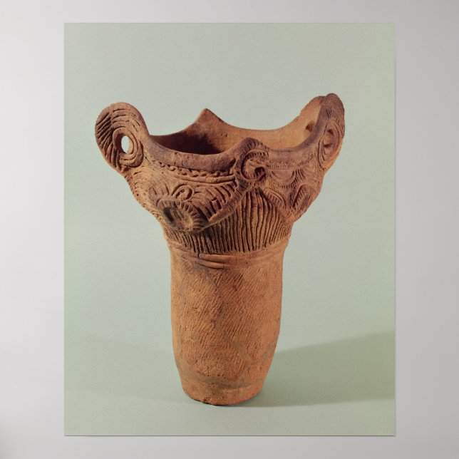 Poster Vase Jomon de la province de Kanto (Devant)