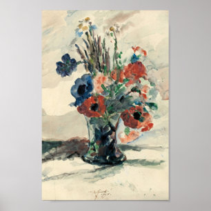 Poster Vase mit Blumen   Lovis Corinth
