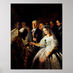 Poster Vasili Pukirev : Le mariage inégal