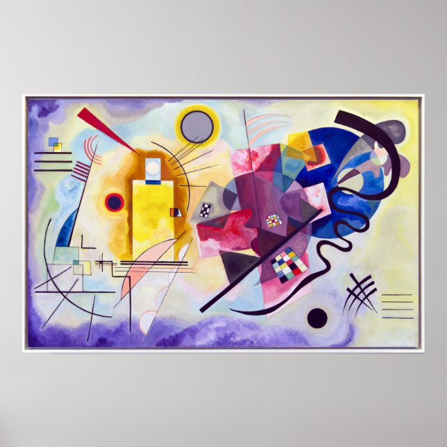 Poster Vasily Kandinsky Jaune-Rouge-Bleu (Devant)
