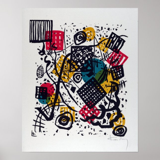 Poster Vasily Kandinsky Small Worlds V (Devant)