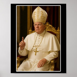 Poster Vatican Christian Un nouveau pape politique amusan