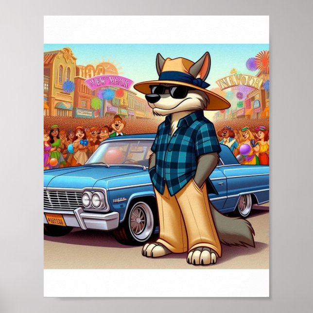 Poster Vato Lobo "New Year" (Devant)
