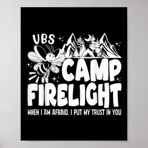 Poster Vbs Camp Firelight Vbs 2024 École biblique de vaca
